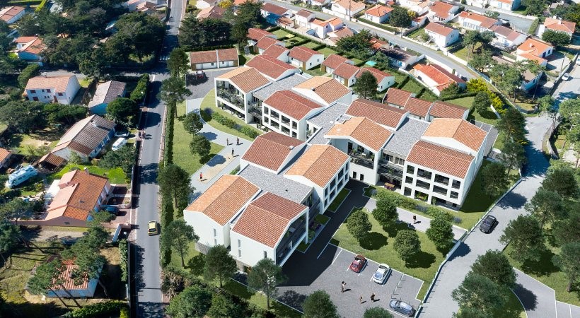 Résidence Les Jardins de l'Océan à Brétignolles-sur-mer par l'Entreprise Générale (Bénéteau Construction)